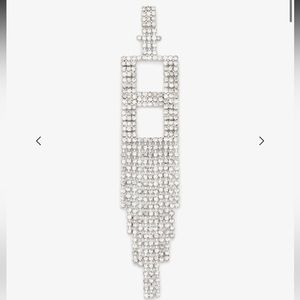 Retrofete initial Alphabet earring letter H - silver